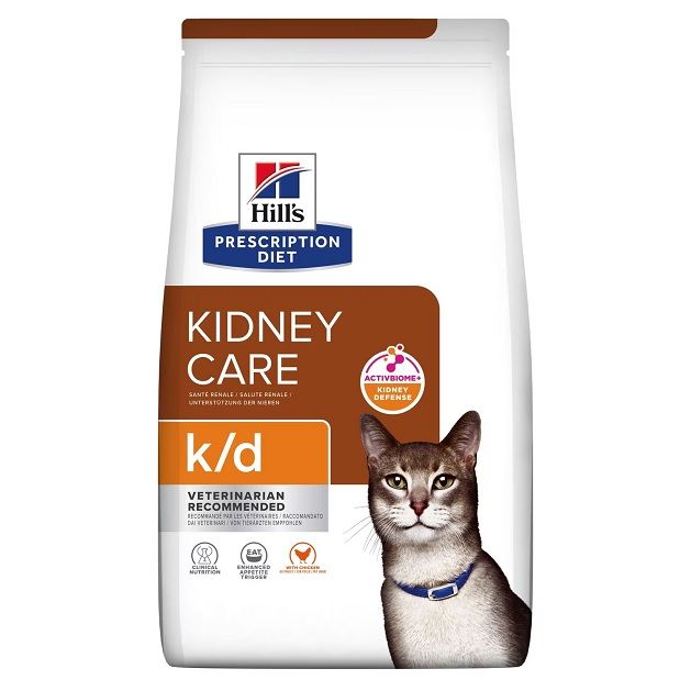 غذای خشک گربه بالغ هیلز مدل kidney care طعم مرغ وزن 3 کیلوگرم